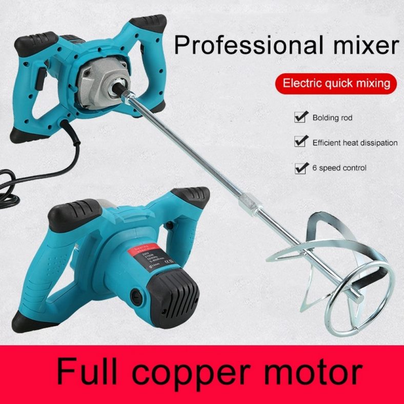 2100W Industrial Electric Cement Mixer Dual High Low Gear 6 Speed ...