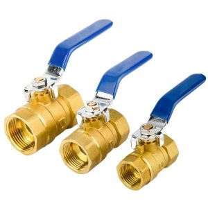 New Pure Copper Brass Ball Valve 1/2″ 3/4″ 1″ 2P Threaded Ball Valve High Temperature Resistance Handle Valves