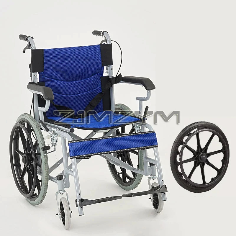 Manual Folding Travel Wheelchair for People with Disabilities Hand-pushed Travel Mobility Wheelchair - Image 8