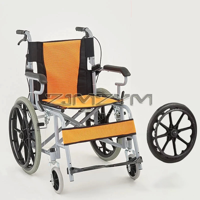 Manual Folding Travel Wheelchair for People with Disabilities Hand-pushed Travel Mobility Wheelchair - Image 9