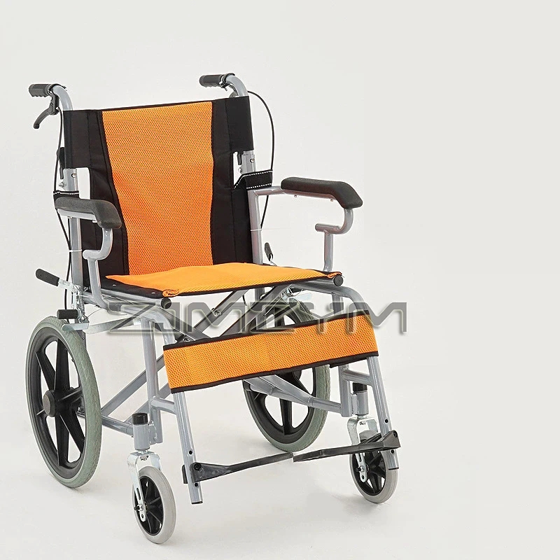 Manual Folding Travel Wheelchair for People with Disabilities Hand-pushed Travel Mobility Wheelchair - Image 11