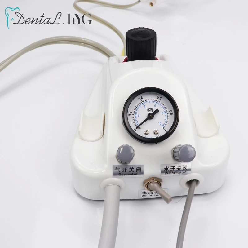 Portable Dental Air Turbine Unit Work with Air Compressor 3-Way Syringe 2/4 Holes Teeth Whitening Dental Equipment Plastic Shell - Image 2