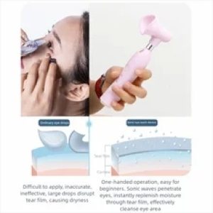 3 Modes Adjustable Electric Eye Wash Cup IPX5 Waterproof Relieves Fatigue Ultrasonic Eye Cleaner Easy to Use with Light