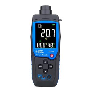 Handheld Oxygen Gas Analyzer O2 Detector Tester Meter Indoor Air Quality Monitor Temperature Thermometer Alarm 0-30%