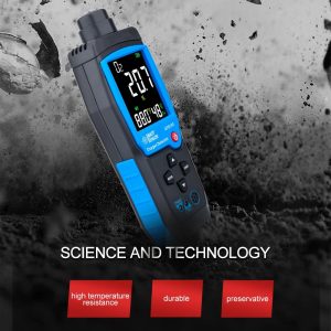 Handheld Oxygen Gas Analyzer O2 Detector Tester Meter Indoor Air Quality Monitor Temperature Thermometer Alarm 0-30%
