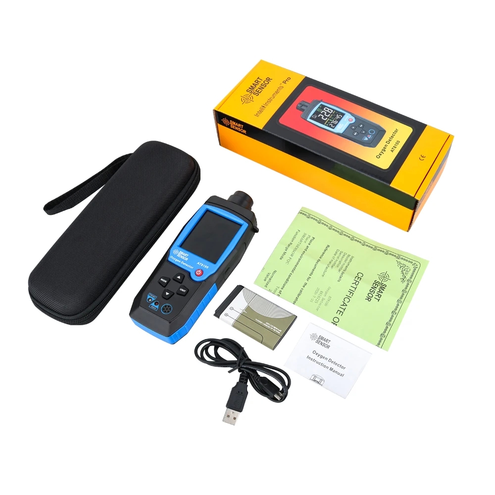 Handheld Oxygen Gas Analyzer O2 Detector Tester Meter Indoor Air Quality Monitor Temperature Thermometer Alarm 0-30% - Image 4