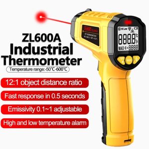 Digital Infrared Thermometer Laser Termometro Pyrometer Gun Non-Contact Laser Temperature Meter Gauge Tools -50~600℃
