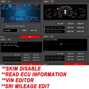 IMMO OFF For Chrysler VIN Editor Edit Skim Security APNT SOFTWARE Chrysler/Dodge/Jeep Gas Diesel From 1995-2020 Support J2534