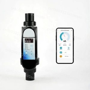 Salt Water Pool Chlorine Generator Automatic Self-adapting Chlorinator System 100-240V for Swimming Pool Water Disinfection