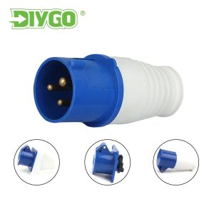 IP44 16A 3Pin 220-240V Waterproof Plug & Sockets Electric Cable Connector For Electrical Power Industrial Male And Female