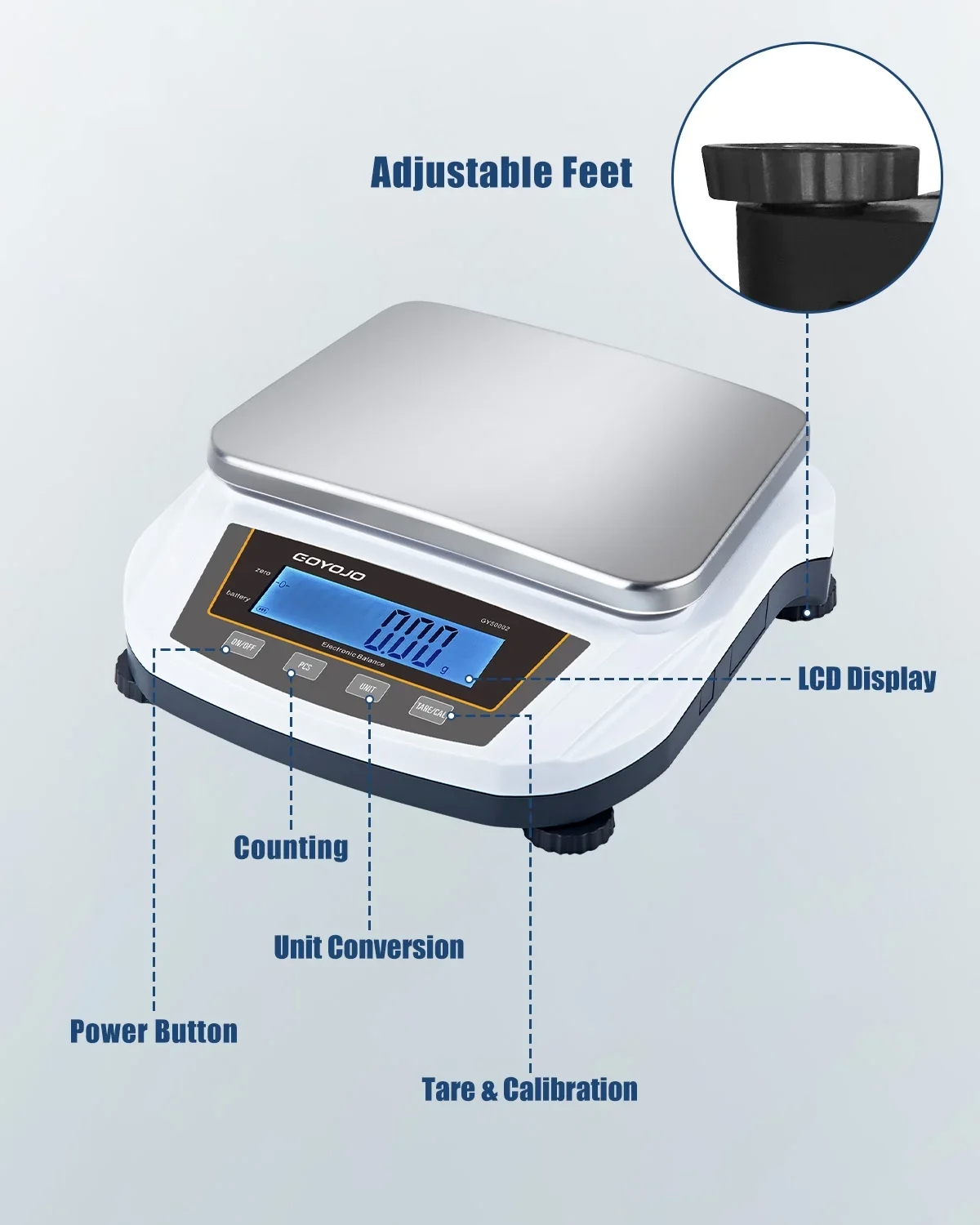 5kg Precision Jewelry Scale 0.01g Lab Digital Electronic Analytical Balance Certified 2kg Kitchen Weighing Scales - Image 4