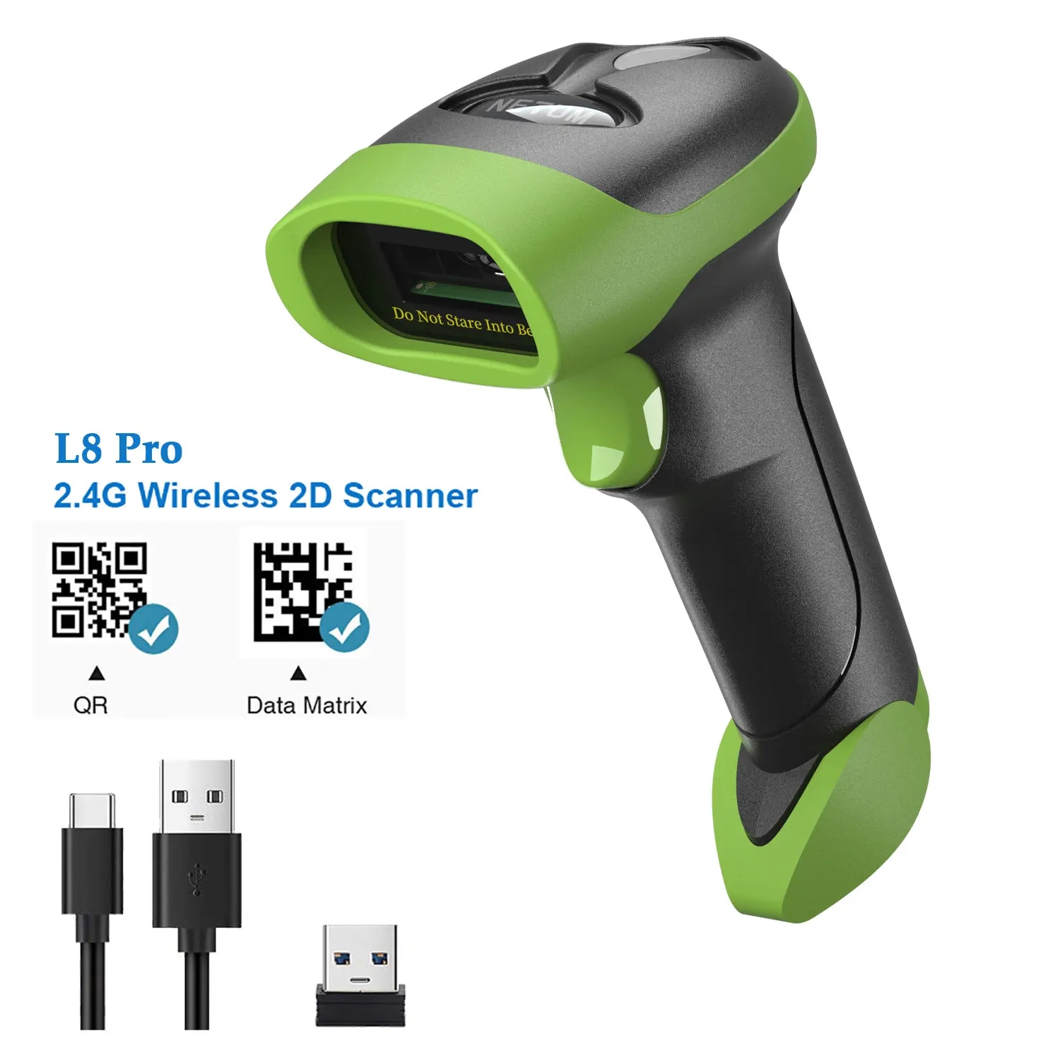 NETUM L8BLPro Blueooth Wireless 2D Barcode Scanner QR Barcode Reader PDF417 Automatic Sensing for Pos Scanning - Image 6