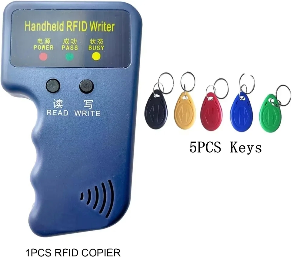 RFID Duplicator ID Handheld 125khz Key Copier Reader Writer Reader Card Cloner Programmer Writable Key Access Card Keyfobs - Image 11