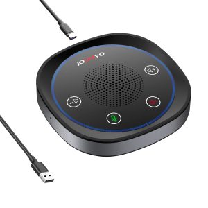 USB Conference Speaker Microphone Wired Touch Key Omni Mic Directional High Volume Pickup PnP For Laptop Notebook