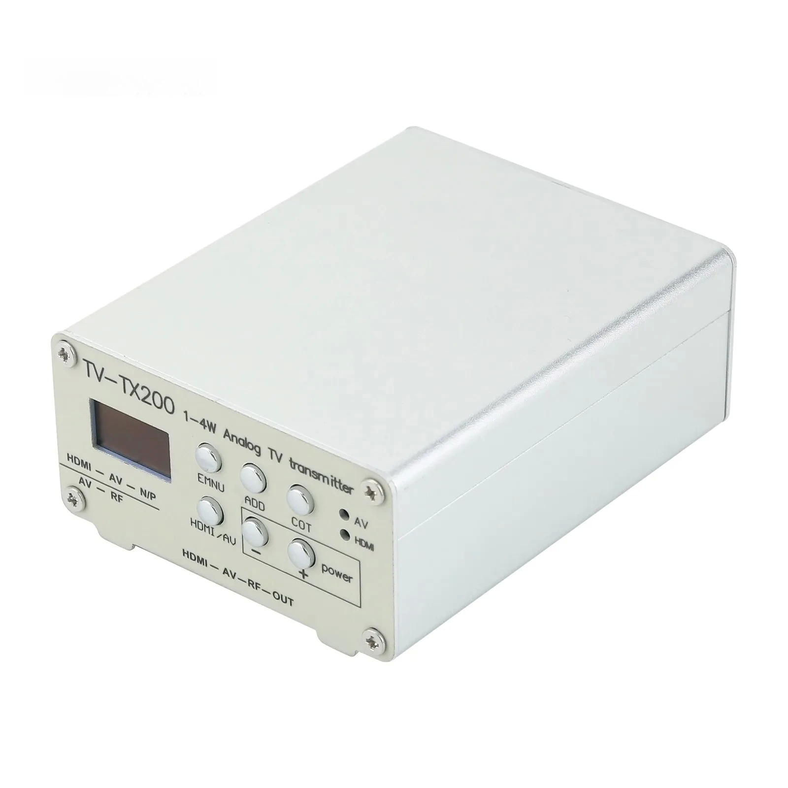 TV-TX200 VHF/UHF Analog TV Transmitter Support HD/AV Input Analog Signal Transmitter with Telescopic Antenna - Image 5