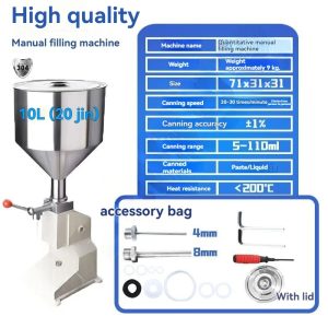 Manual liquid filling machine, small quantitative paste filling machine, cosmetic essential oil, honey filling machine