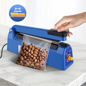 200mm Heat Sealing Machine Home Impulse Sealer Kitchen Food Vacuum Seal Kraft Paper/Plastic Bag Meat/Candy/Fruit Storage 220V