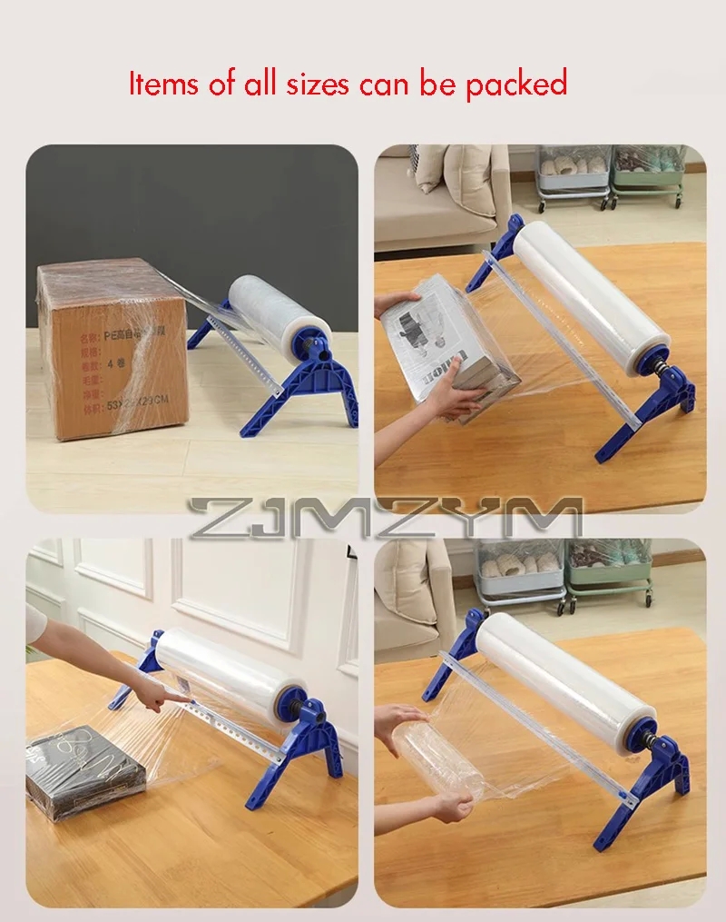 Desktop Packing Manual Support Wrapping Film Packaging Machine Cling Film Capsule Apparatus Cuttable Wall Mounted Commercial - Image 5