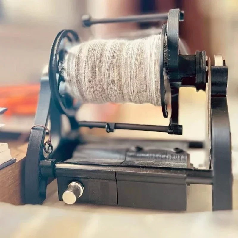 Portable Electric Spinning Wheel Mini Yarn Making Machine Adjustable Speed for Dog Hair Wool Cotton DIY Craft - Image 3