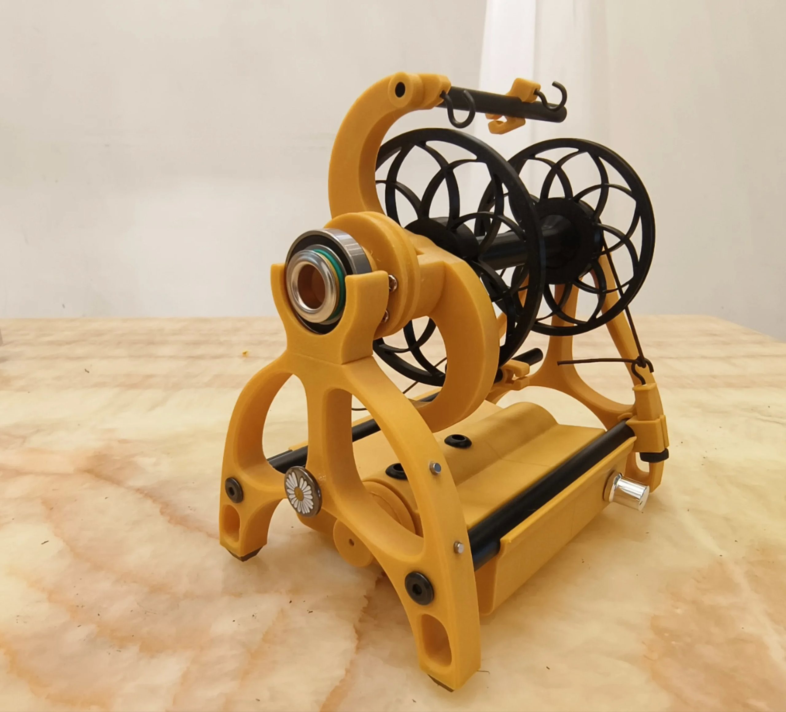 Portable Electric Spinning Wheel Mini Yarn Making Machine Adjustable Speed for Dog Hair Wool Cotton DIY Craft - Image 11