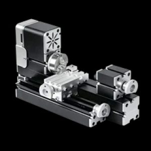 60W 20000RPM All-Metal Mini Lathe Machine, 0.02mm Precision DIY Miniature Turning Lathe for Wood Copper Aluminum