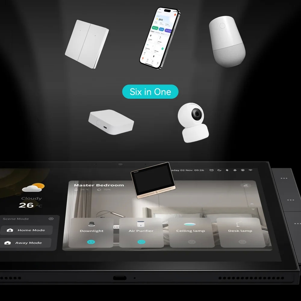 10.1" Tuya Smart Home Control Panel Multipurpose Touch Screen Built-in Zigbee Hub Alexa Building Intercom Support WiFi,Mesh,RS48 - Image 4