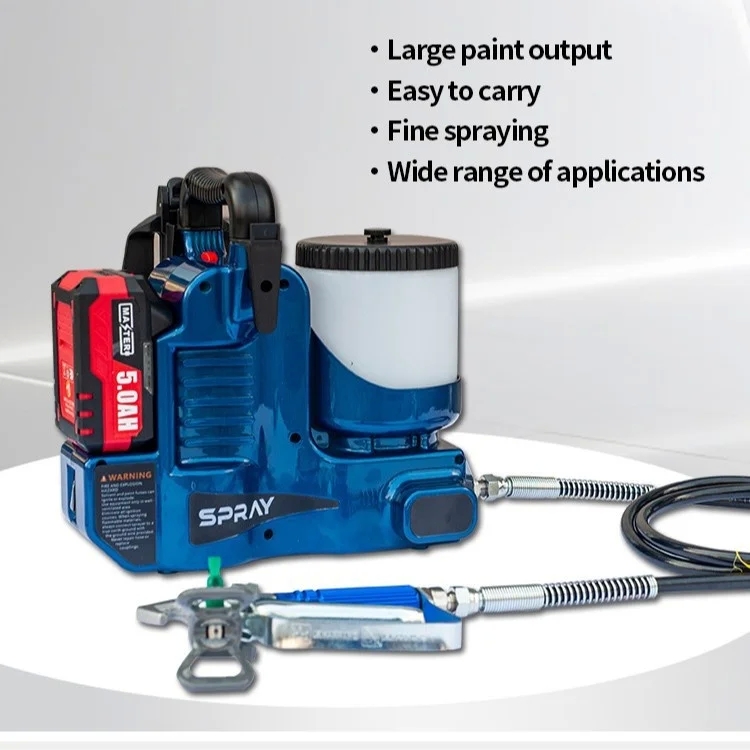 High Voltage Airless Spray Machine Electric Paint Sprayer Lithium Battery Charging Small Backpack Spray Machine - Image 3