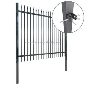 High Quality Galvanized Steel Pipe Post Rail Fencing 3-rail 6 ft Tall Prefabricated Security Fence 3D Modeling MOQ: 5pcs