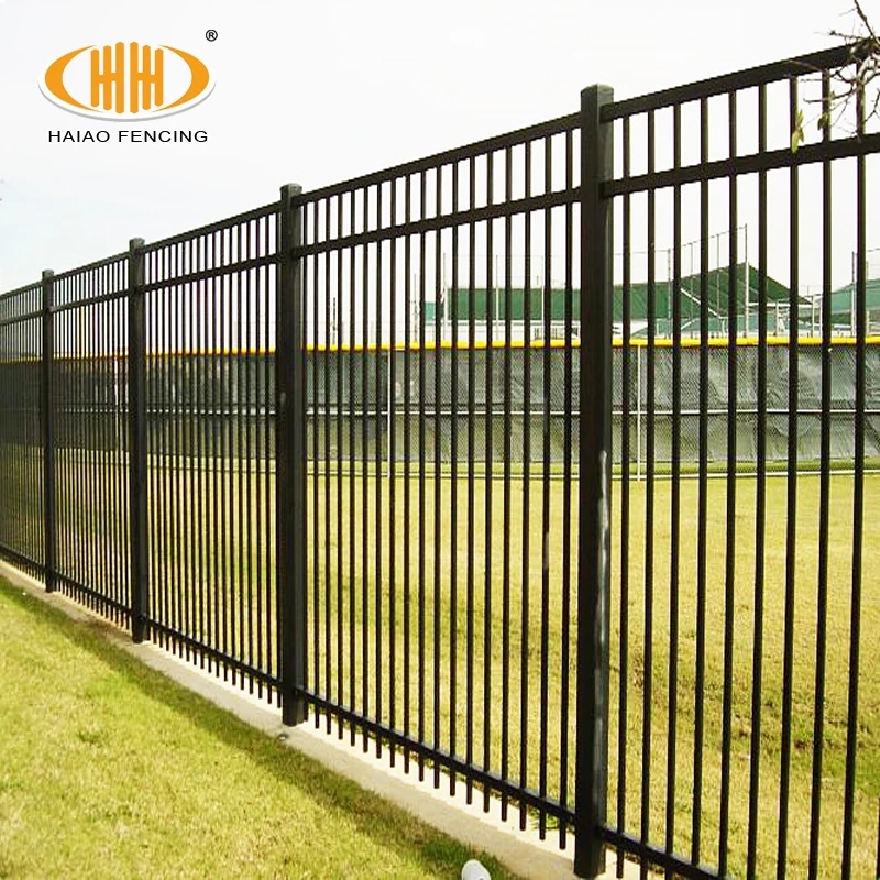 High Quality Galvanized Steel Pipe Post Rail Fencing 3-rail 6 ft Tall Prefabricated Security Fence 3D Modeling MOQ: 5pcs - Image 5
