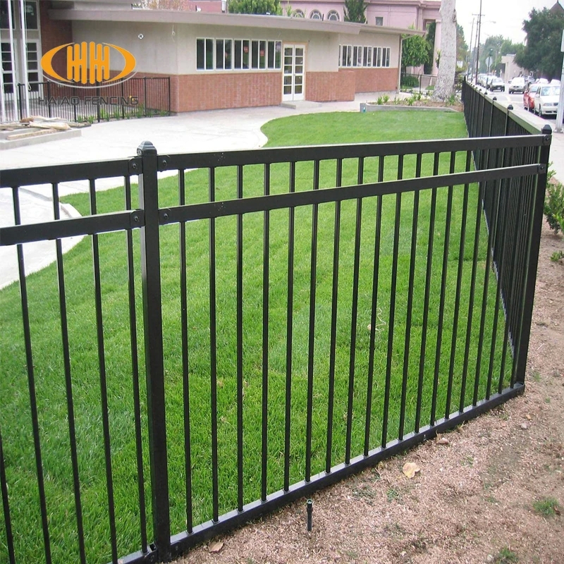 High Quality Galvanized Steel Pipe Post Rail Fencing 3-rail 6 ft Tall Prefabricated Security Fence 3D Modeling MOQ: 5pcs - Image 6