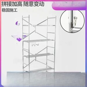 Folding Scaffolding Decoration Scraping Large White Scaffolding Elevated Platform Stool