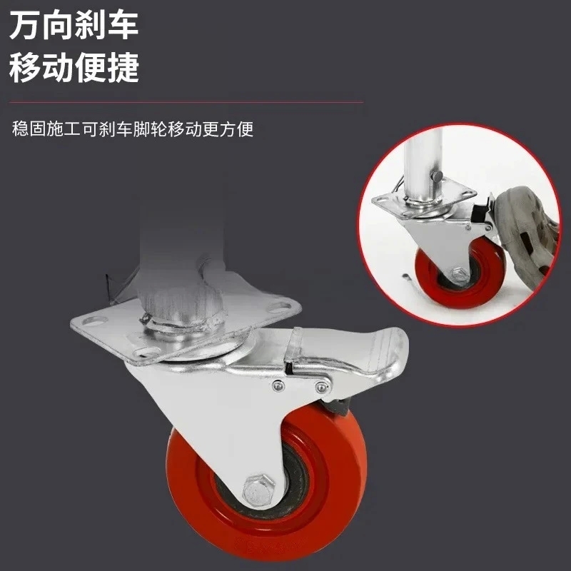Folding Scaffolding Decoration Scraping Large White Scaffolding Elevated Platform Stool - Image 3