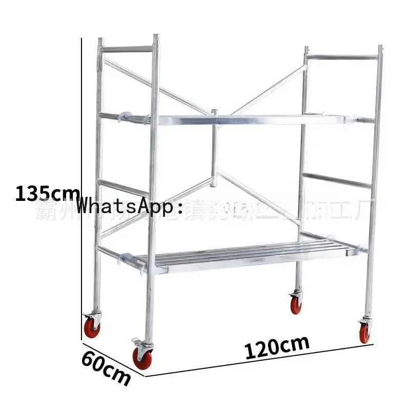 Folding Scaffolding Decoration Scraping Large White Scaffolding Elevated Platform Stool - Image 4