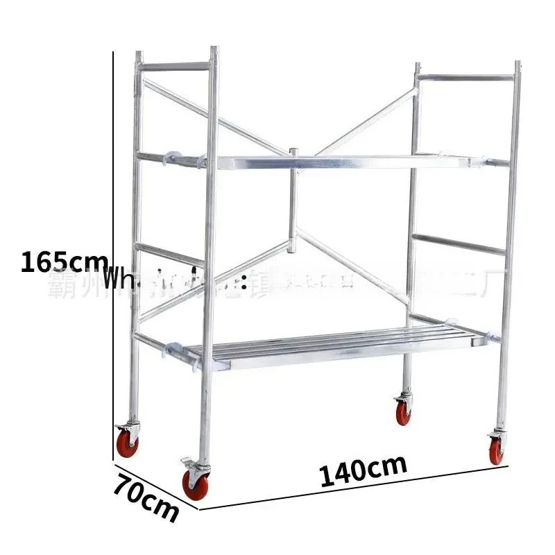 Folding Scaffolding Decoration Scraping Large White Scaffolding Elevated Platform Stool - Image 5