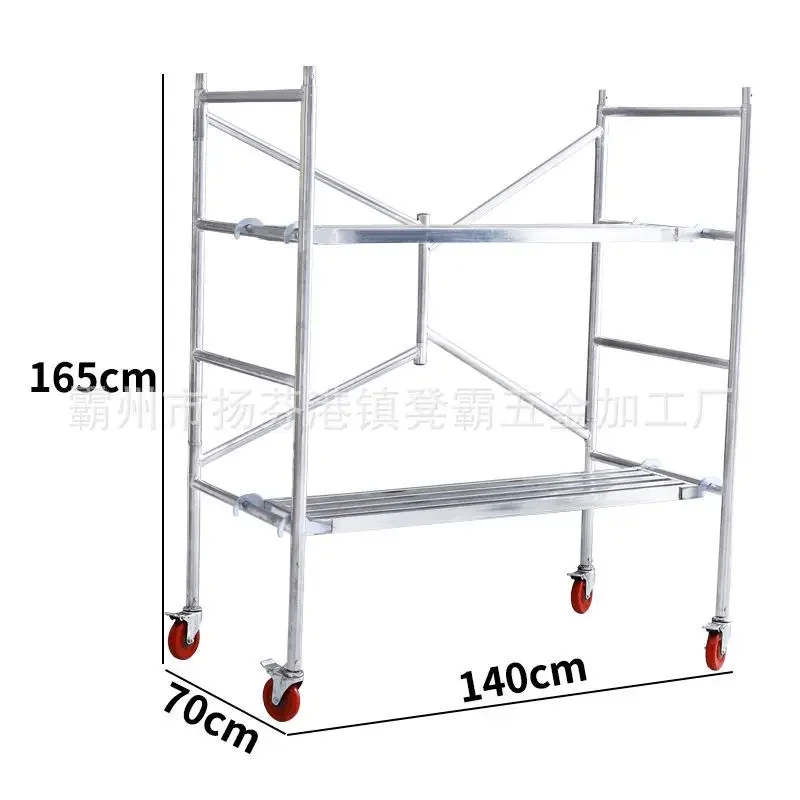 Folding Scaffolding Decoration Scraping Large White Scaffolding Elevated Platform Stool - Image 7
