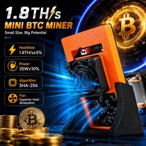 2026 Upgraded Bitaxe Gamma 601/602 BTC ASIC Miner 1.7-1.8TH/s 35W Quiet Home Bitcoin SHA256 Crypto Mining Machine WiFi