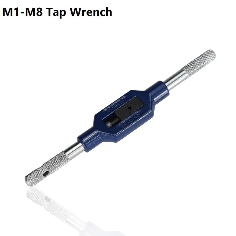 XCAN Thread Tap 10pcs M1-M3.5 HSS Metric Plug Tap Screw Tap Drill with Adjustable Tap Wrench Nano Blue Coated Machine Tap - Image 4
