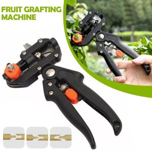 2-in-1 Grafting Pruner Scissor Heavy Duty Carbon Steel Branch Cutter Professional Gardening Tool for Seedling Grafting Cutting