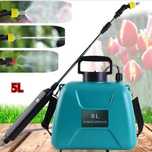Shoulder Style Electric Sprayer 5L Watering Can with Spray Gun Automatic Garden Plant Mister USB Rechargeable Irrigation Tool