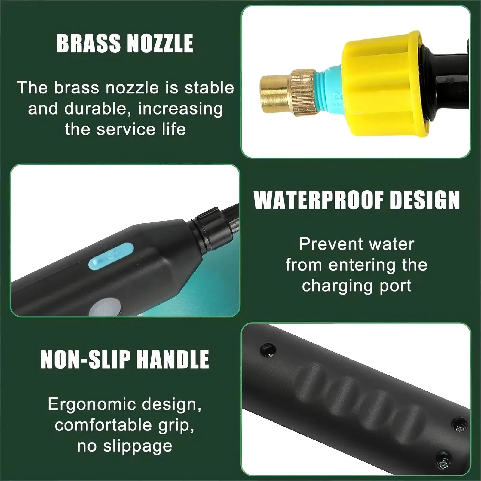 Shoulder Style Electric Sprayer 5L Watering Can with Spray Gun Automatic Garden Plant Mister USB Rechargeable Irrigation Tool - Image 5