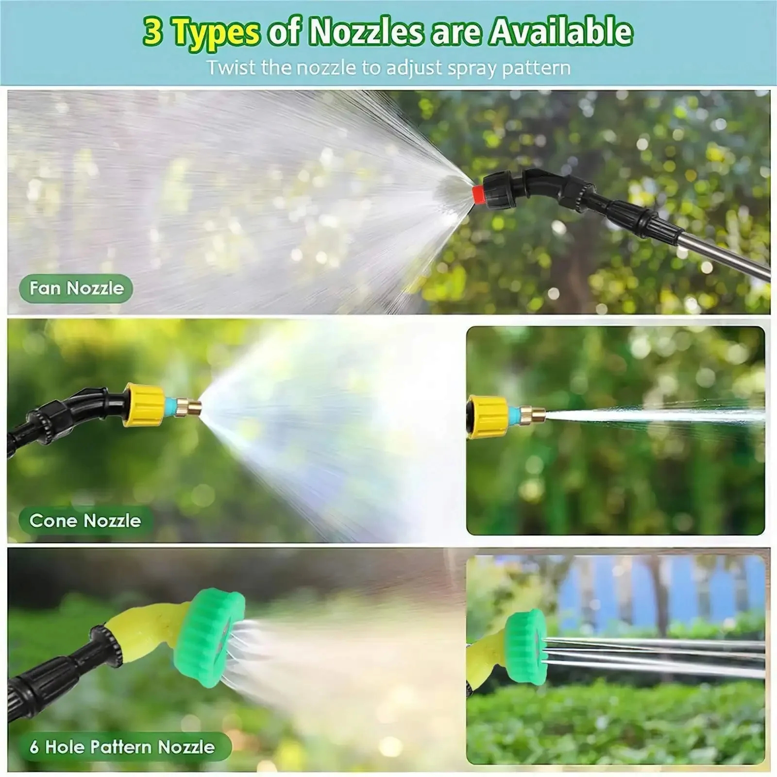 Shoulder Style Electric Sprayer 5L Watering Can with Spray Gun Automatic Garden Plant Mister USB Rechargeable Irrigation Tool - Image 6