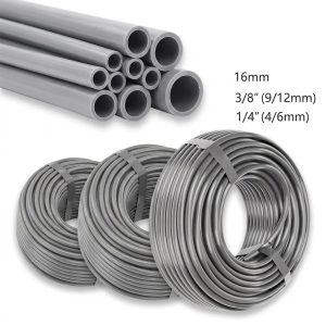 Gray PE Hose 1/4 3/8 1/2 Inch 10M 20M 30M For Home Garden Greenhouse Drip Irrigation Pipe OD 6mm 12mm 16mm Watering Tube System