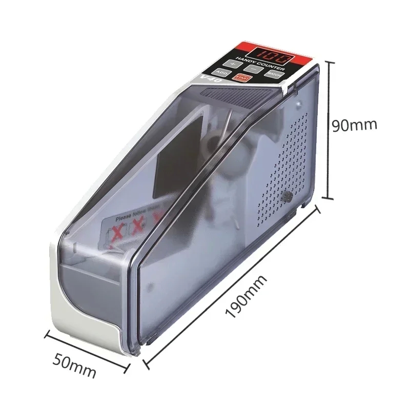 Portable Handy Money Counter Cash Count Banknote Money Currency Counter Counting Machine for All Note Bill Counters LED Display - Image 5