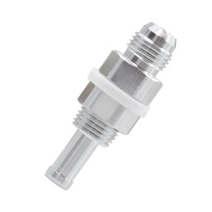 6AN Flare Male Bulkhead to 5/16″ Hose Barb Fuel Pump Tank Adapter Fitting， 8AN – 3/8