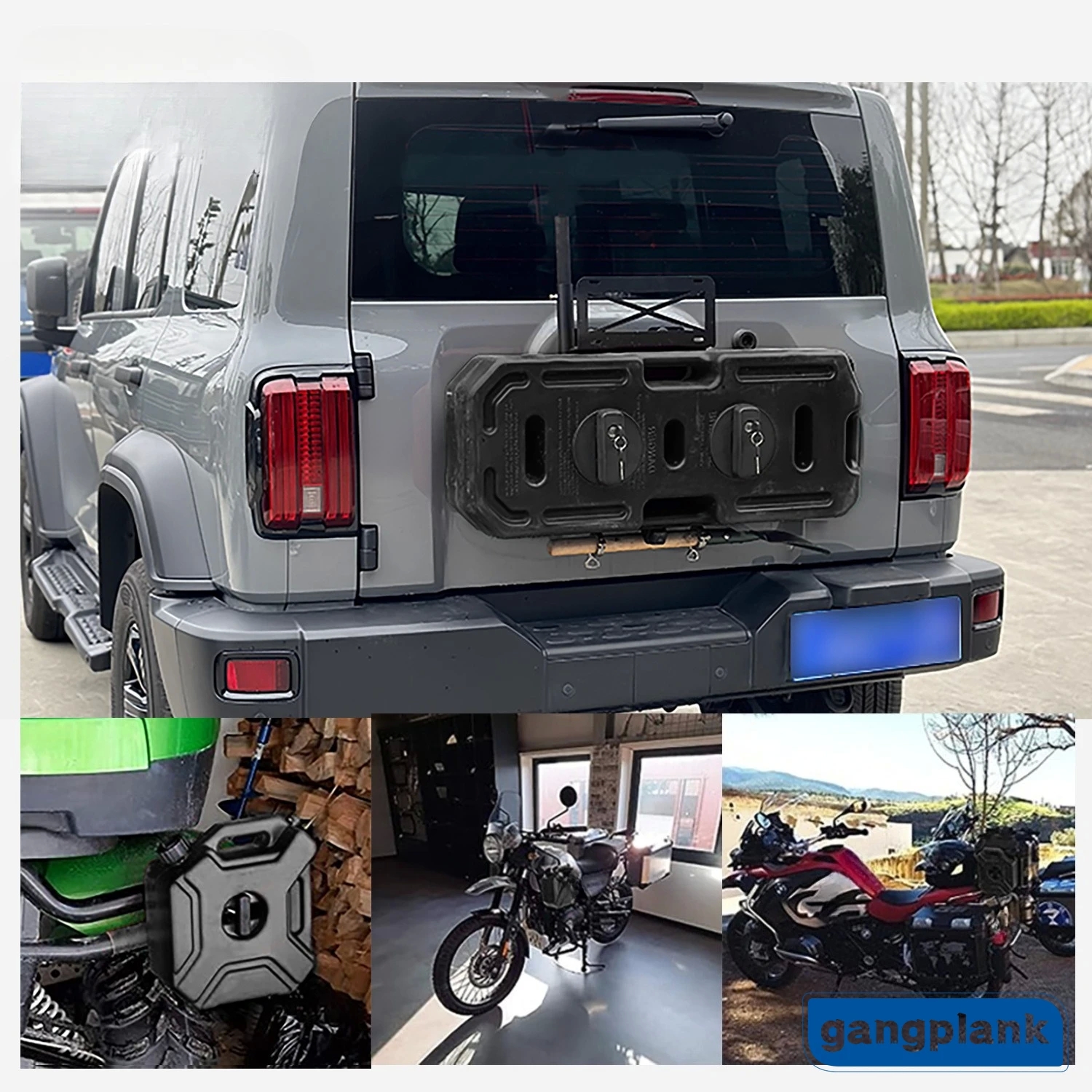 30L 7.93Gal Oil Tank Boat on-board Thick Motorcycle Spare Petrol Car Portable Black Oil Drum Fuel Tank with 2 Locks Set - Image 5