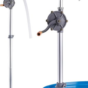 15-55 Gallon Rotary Hand Drum Pump, Heavy Duty Aluminum Barrel Pump
