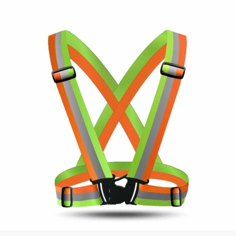 Reflective Safety Vests Lightweight Adjustable Elastic Vest Jacket Hi Vis Reflective Strips for Traffic Control Running Cycling - Image 7