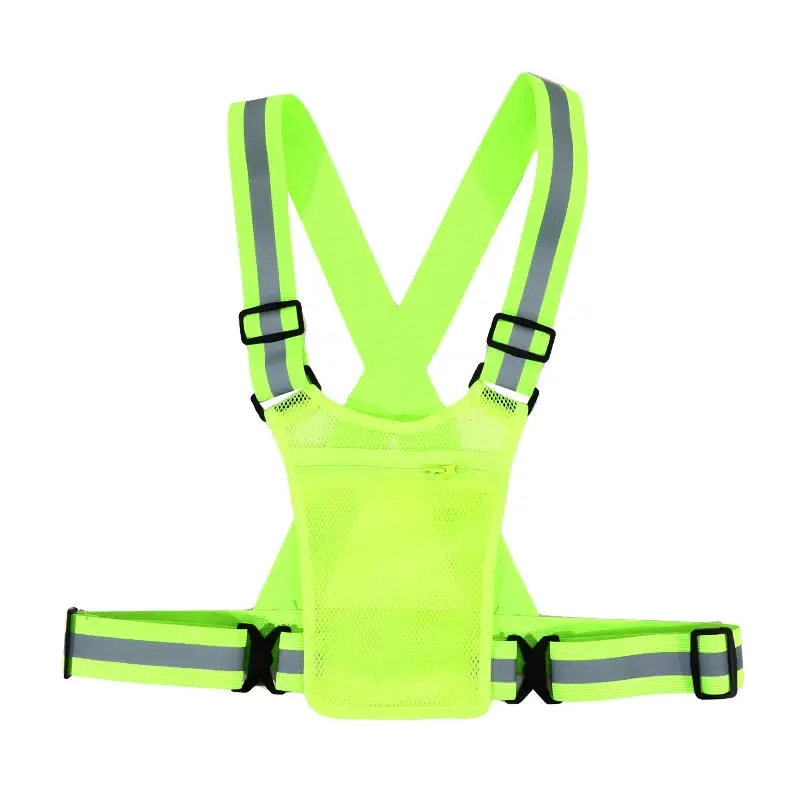 Reflective Safety Vests Lightweight Adjustable Elastic Vest Jacket Hi Vis Reflective Strips for Traffic Control Running Cycling - Image 8