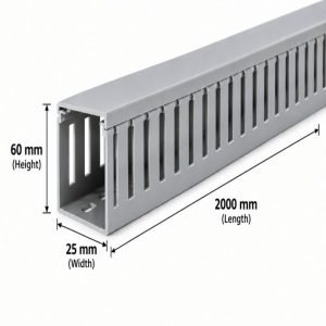 PVC Slotted Duct 25 x 60 mm x 2000