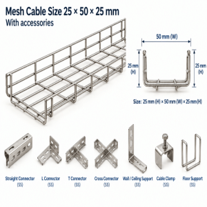 Mesh Cable Size 25*50*25 mm With accessories – 39350